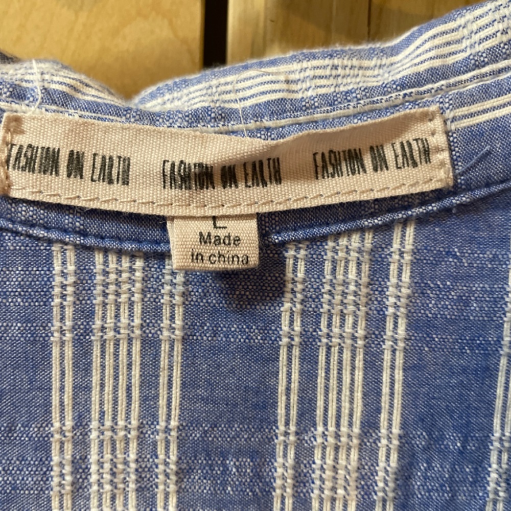 Women Large Vintage Country Girl Picnic Dress Button Down Chest Collar - Picture 6 of 7